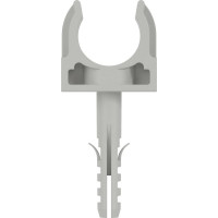 Держатель для труб DKC клипса d16мм+дюбель 100шт 51316DIY