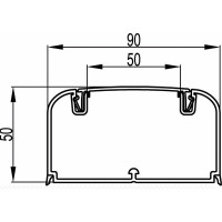Кабель-канал DKC 90x50 дл.2м 09501DIY