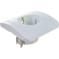 Розетка с заземлением, белая Makel Mimoza 12008