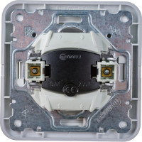 Одноклавишный выключатель с подсветкой, белый Makel Mimoza 12021