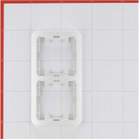 Двойная рамка, белая Makel Mimoza 22012