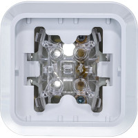 Выключатель накладной одноклавишный, белый Makel Siva Ustu 45101