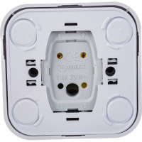 Выключатель накладной одноклавишный, белый Makel Siva Ustu 45105