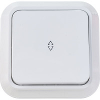 Выключатель накладной одноклавишный, белый Makel Siva Ustu 45105
