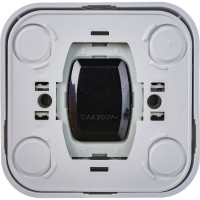 Выключатель Makel белый одноклавишный накладной с подсветкой 45121