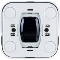 Двухклавишный накладной выключатель с подсветкой, белый, Makel 45123