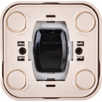 Выключатель накладной одноклавишный с подсветкой, крем Makel Siva Ustu 45221