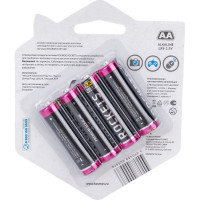 Батарейка пальчиковая Premium LR6 4шт КОСМОС KOSLR6ROCKETS4BL