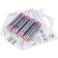 Батарейка пальчиковая Premium LR6 4шт КОСМОС KOSLR6ROCKETS4BL