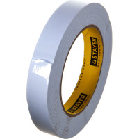 Лента PROFI клейкая двусторонняя, на вспененной основе (5 м; 19 мм; белая) STAYER 12231-19-05