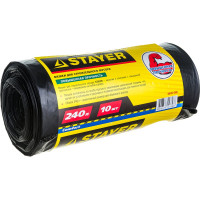 Строительные особопрочные мусорные мешки STAYER Heavy Duty 240 л, 10 шт 39157-240