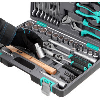Набор инструментов STELS 1/2", 1/4", CrV, пластиковый кейс, 76 предметов 14104