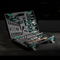 Набор инструментов STELS 1/2", 1/4", CrV, пластиковый кейс, 76 предметов 14104
