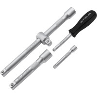 Набор инструментов STELS 1/2", 1/4", CrV, пластиковый кейс, 76 предметов 14104