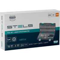 Набор инструментов STELS 1/4 CrV пластиковый кейс 57 предметов 14101