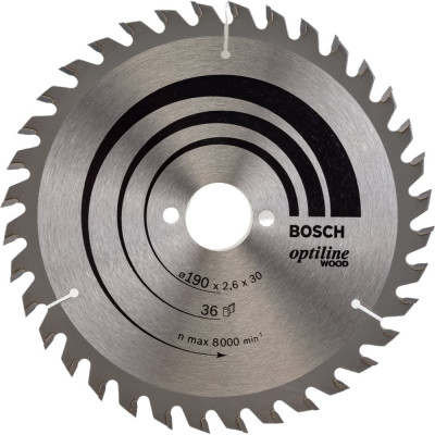 Диск пильный по древесине 190х30 мм Bosch 2.608.640.616