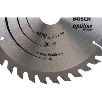 Диск пильный по древесине 190х30 мм Bosch 2.608.640.616