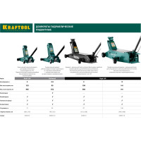 Подкатной домкрат для тяжелой техники KRAFTOOL High-lift 10т 160-560мм 43455-10