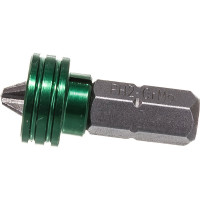 Бита "ЕХPERT", с магнитным держателем-ограничителем, тип хвостовика C 1/4", PH2, 25 мм, 1 шт. в блистере Kraftool 26128-2-25-1