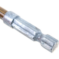 Сверло по металлу, 6 мм, HSS, нитридтитановое покрытие, 6-гранный хвостовик MATRIX 717602