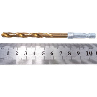 Сверло по металлу, 6 мм, HSS, нитридтитановое покрытие, 6-гранный хвостовик MATRIX 717602