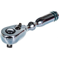 Рукоятка трещоточная укороченная 1/4д.DR, 48 зубцов, 90 мм R3802