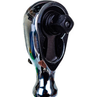 Рукоятка трещоточная укороченная 1/4д.DR, 48 зубцов, 90 мм R3802