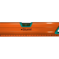 Антиударный магнитный уровень Sturm зеркало, 3 глазка, 800 мм 2015-05-800