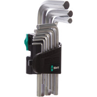 Набор Г-образных ключей Wera, 9 предметов, WE-021406