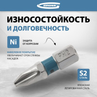 Набор бит (РН2х25 мм) 2 шт. GROSS 11351