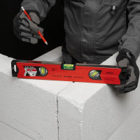 Алюминиевый магнитный уровень MATRIX 400 мм 34704