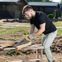 Ножовка по дереву Без бренда 500 мм, шаг зубьев 6,5 мм, пластиковая рукоятка 23165