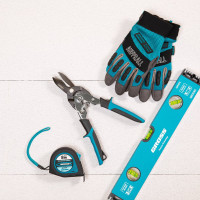 Усиленные прямые ножницы по металлу GROSS PIRANHA 255 мм, сталь-СrMo, двухкомпонентные рукоятки 78347