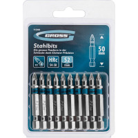 Набор бит PZ1х50, сталь S2, 10шт GROSS 11344