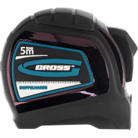 Рулетка Doppelhaken 5мх19мм, двухсторонний зацеп, нейлон, двуст.шкала GROSS 31123