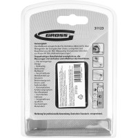 Рулетка Doppelhaken 5мх19мм, двухсторонний зацеп, нейлон, двуст.шкала GROSS 31123