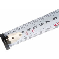 Рулетка GROSS Doppelhaken 10 м, 25 мм, двухсторонний зацеп, нейлон, двусторонняя шкала 31126