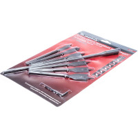 Набор сверл перовых по дереву (10-25 мм; 6 шт.) + удлинитель MATRIX 70406