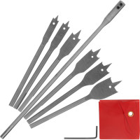 Набор сверл перовых по дереву (10-25 мм; 6 шт.) + удлинитель MATRIX 70406