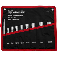 Набор ключей трубчатых торцевых 9 пр. MATRIX 13725