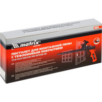 Пистолет для монтажной пены MATRIX тефлоновое покрытие, двухкомпонентная ручка 88669