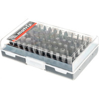 Набор бит с магнитным держателем, CrV, 61шт MATRIX 11387