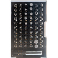 Набор бит с магнитным держателем, CrV, 61шт MATRIX 11387