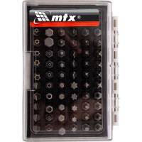 Набор бит с магнитным держателем, CrV, 61шт MATRIX 11387