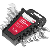 Набор рожковых ключей 6х17 мм, 6 шт., CrV, хромированные MATRIX 15231