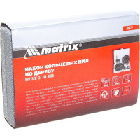 Набор кольцевых пил по дереву (19-127 мм; 12 шт.) MATRIX 70472