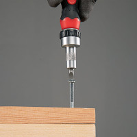 Реверсивная отвертка с набором бит и насадок торцевых MATRIX 1/4", 16шт. 11332