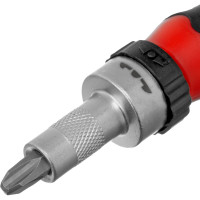 Реверсивная отвертка с набором бит и насадок торцевых MATRIX 1/4", 16шт. 11332