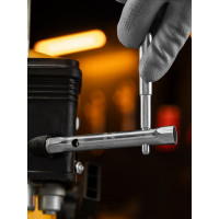 Набор торцевых ключей-трубок SPARTA 6 - 22 мм, вороток, оцинкованные, 9 шт 137525