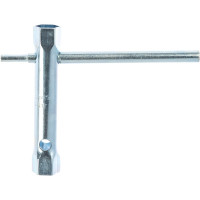 Набор торцевых ключей-трубок SPARTA 6 - 22 мм, вороток, оцинкованные, 9 шт 137525